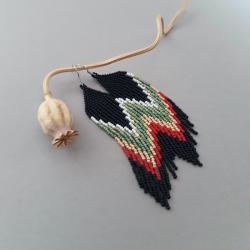 kolczyki indiańskie,etniczne,comanche - Kolczyki - Biżuteria
