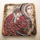 Ceramika i szkło ikona,Matka Boska Niosąca Jezusa w Chuście,prezent