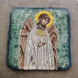 Anioł,Stróż ikona,prezent na chrzciny,Beata Kmieć, - Ceramika i szkło - Wyposażenie wnętrz